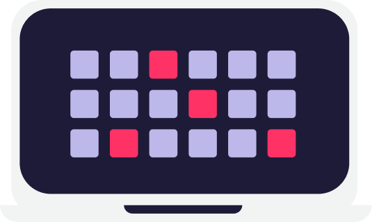 A Laptop Icon representing App Store monitoring - SnapDragon IP