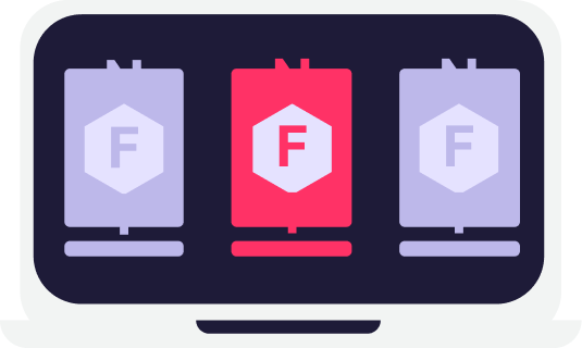 A Laptop Icon representing NFT Marketplace monitoring - SnapDragon IP