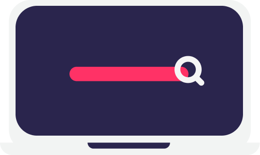 A Laptop Icon representing search engine monitoring - SnapDragon IP