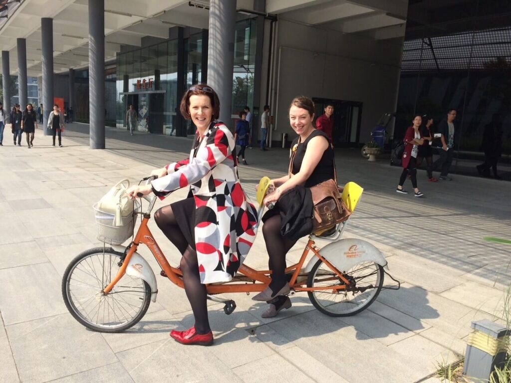 SnapDragon - Brand Protection Founders Story - Rachel and Jet on Bikes in China