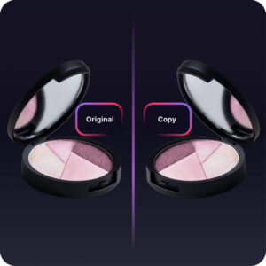 Beauty cosmetics graphic with an original and dupe product - Snapdragon Monitoring